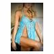 Kiss & Tell Lace Split Babydoll & Panty - Temptations