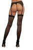 KNITTED FISHNET THIGH HIG BLACK O/S - Temptations