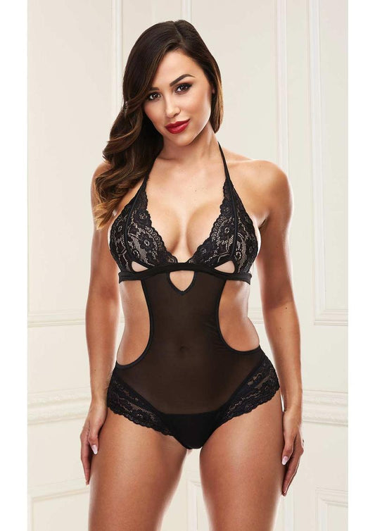 LACE TEDDY - BLACK - MEDIUM/LARGE - Temptations