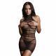 Le Desir High Lace Neck Net Mini Dress - Temptations