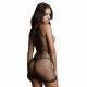 Le Desir Net Contrast Mini Dress Black - Temptations