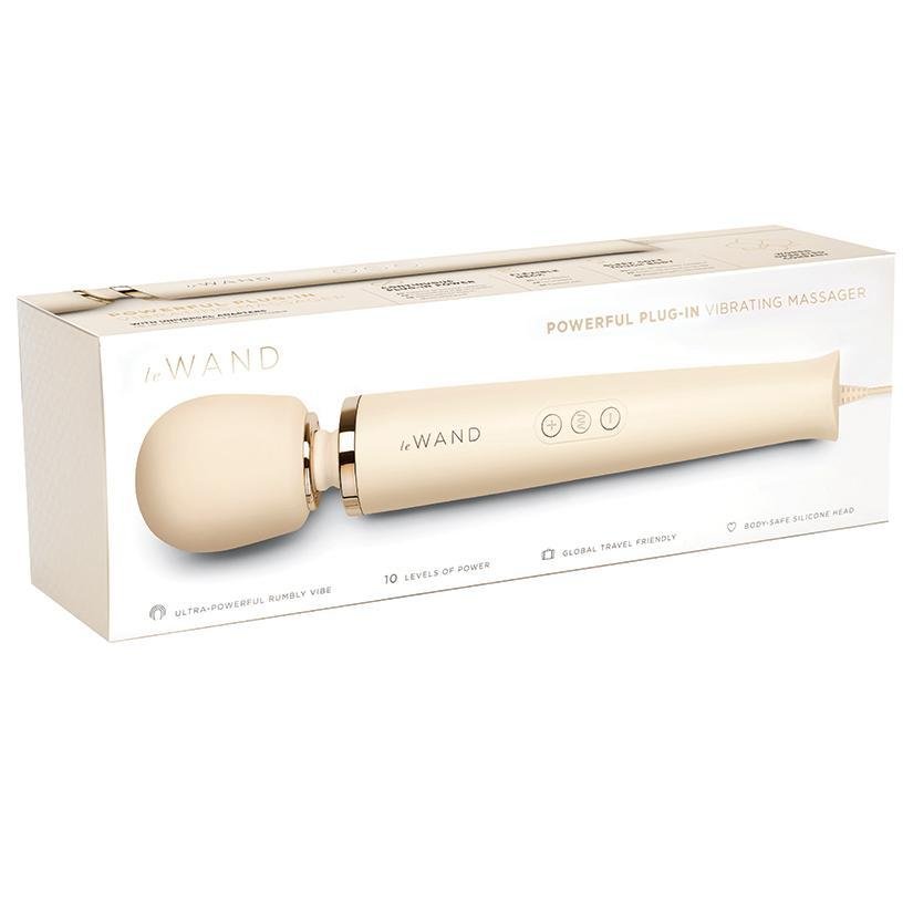 Le Wand Powerful Plug - In Vibrating Massager Cream - Temptations