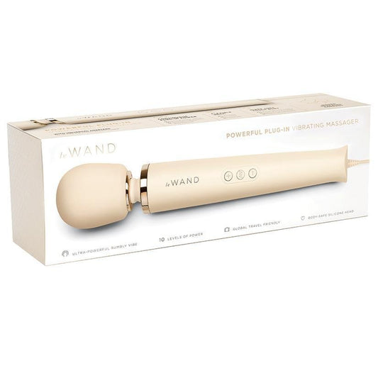 Le Wand Powerful Plug - In Vibrating Massager Cream - Temptations