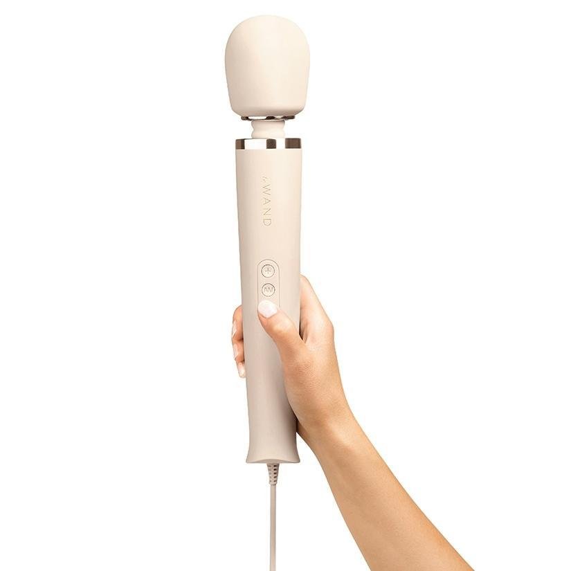 Le Wand Powerful Plug - In Vibrating Massager Cream - Temptations