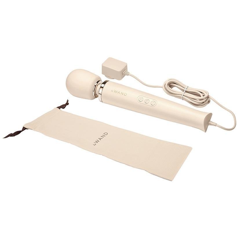 Le Wand Powerful Plug - In Vibrating Massager Cream - Temptations
