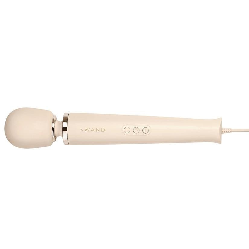 Le Wand Powerful Plug - In Vibrating Massager Cream - Temptations