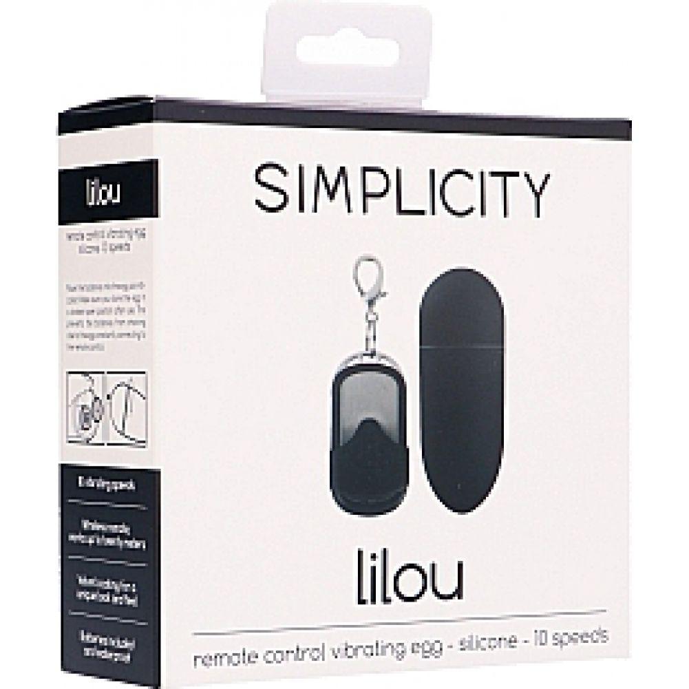 LILOU remote control vibrating egg - Black - Temptations