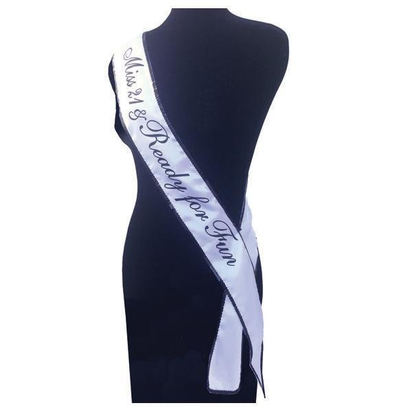 Little Genie MISS 21 AND READY FOR FUN SASH - Temptations