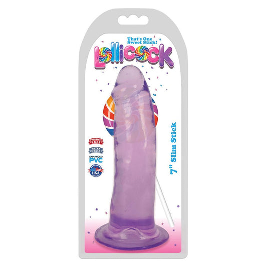 Lollicock 7" Slim Stick Grape Ice