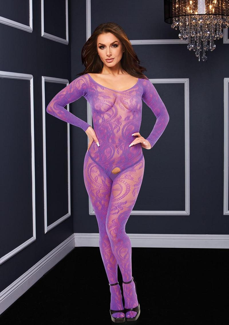 LONGSLEEVE CROTCHLESS BODYSTOCKING - Temptations