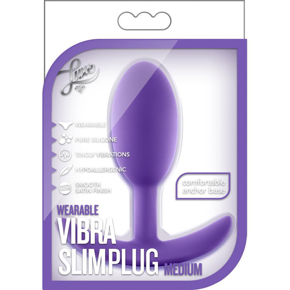 LUXE WEARABLE VIBRA SLIM PLUG MEDIUM PURPLE - Temptations