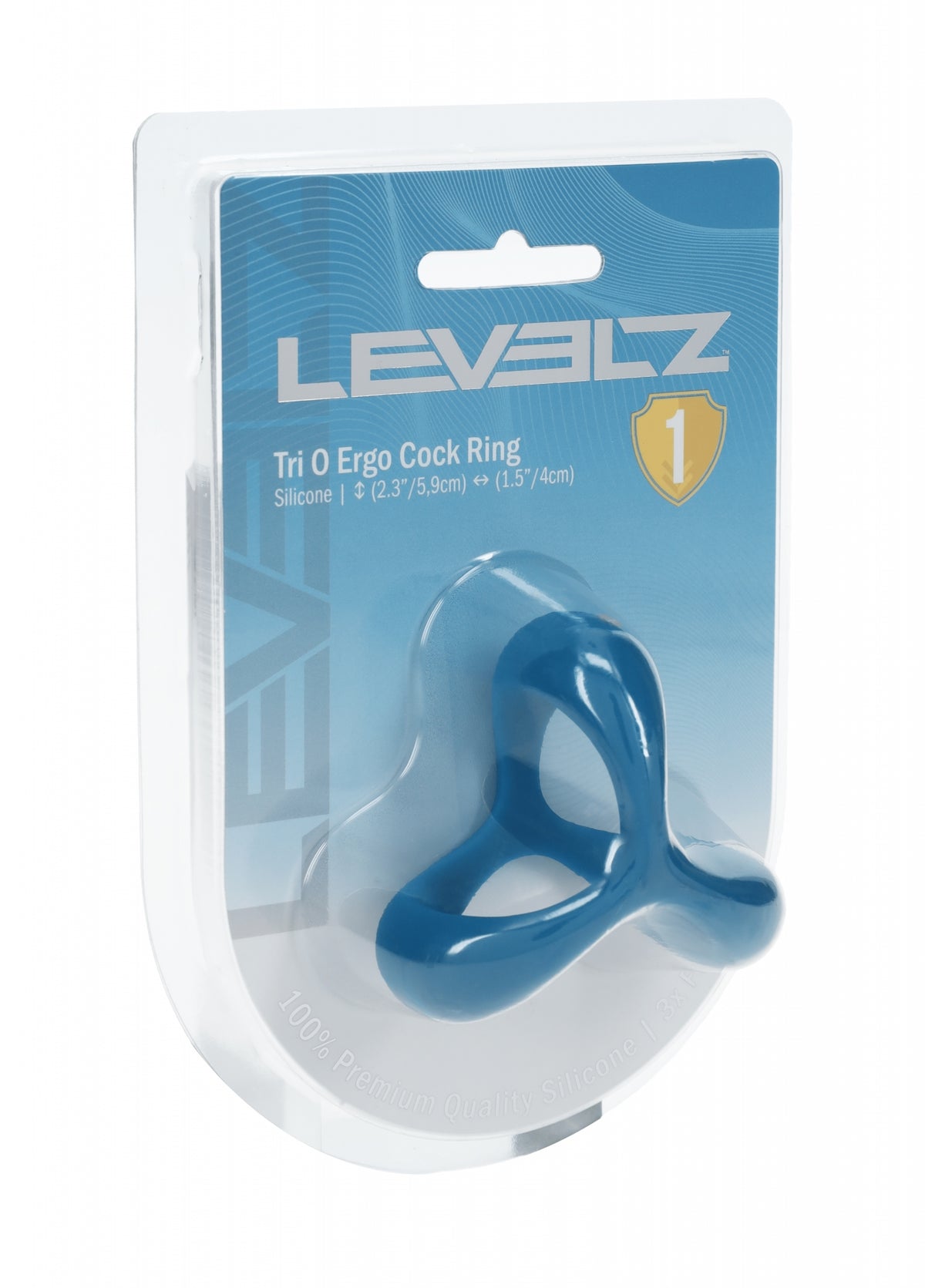 LEVELZ - Tri O Ergo Silicone Cock Ring - Teal - Temptations