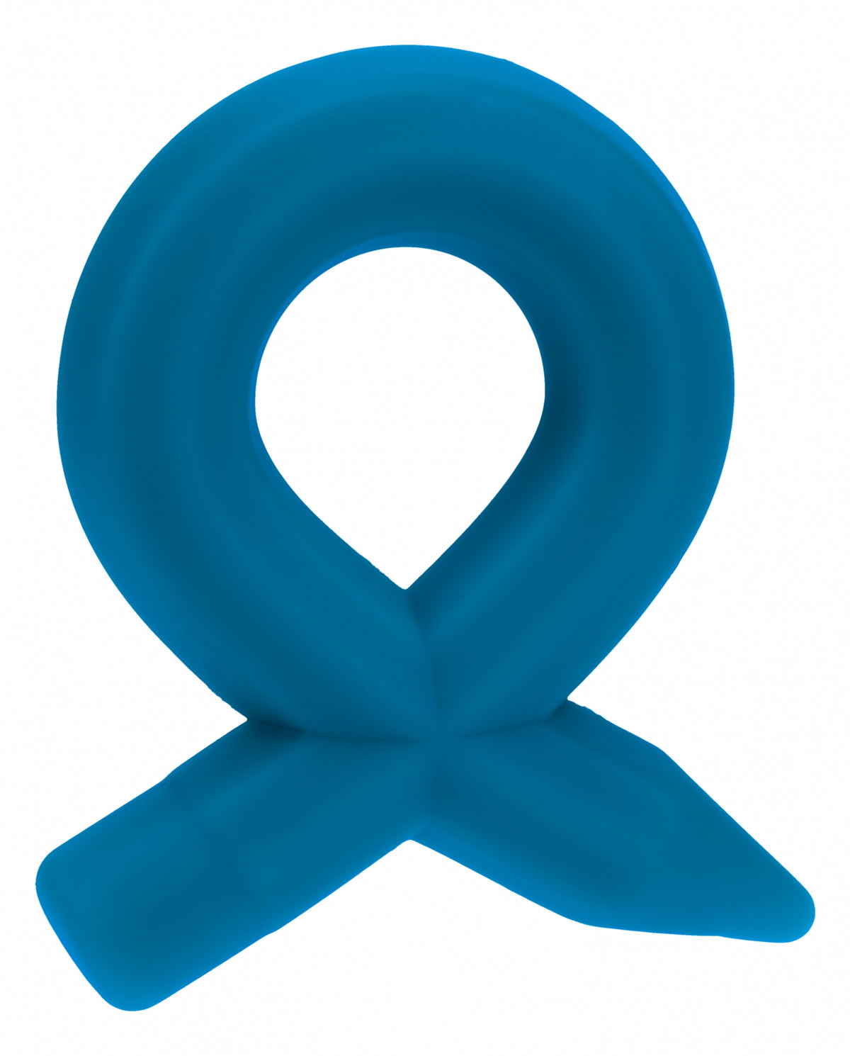 LEVELZ - Pencil Liquid Silicone Cock Ring - Teal - Temptations