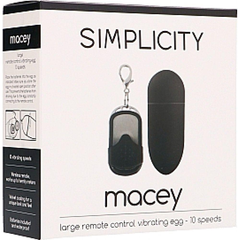 MACEY remote control vibrating egg - Black - Temptations
