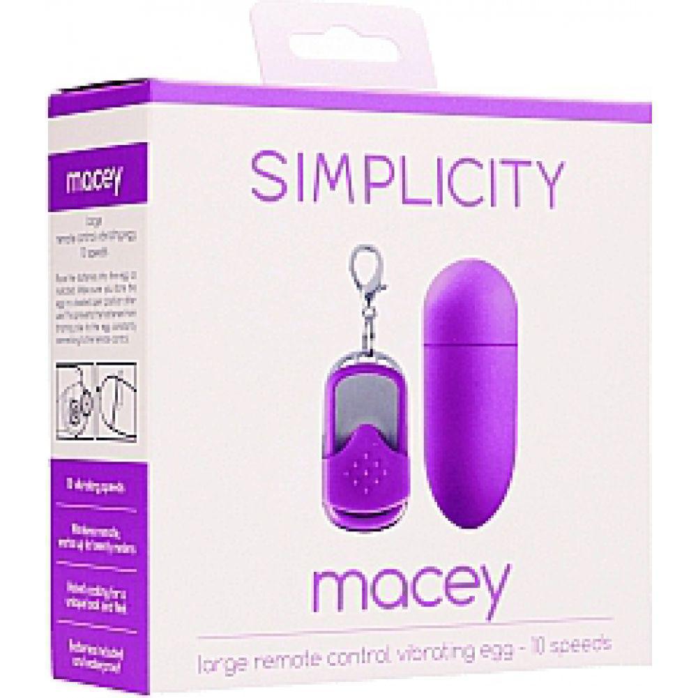 MACEY remote control vibrating egg - Purple - Temptations