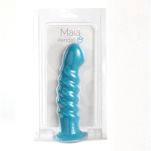 Maia Kendall Silicone Dong Neon Blue - Temptations