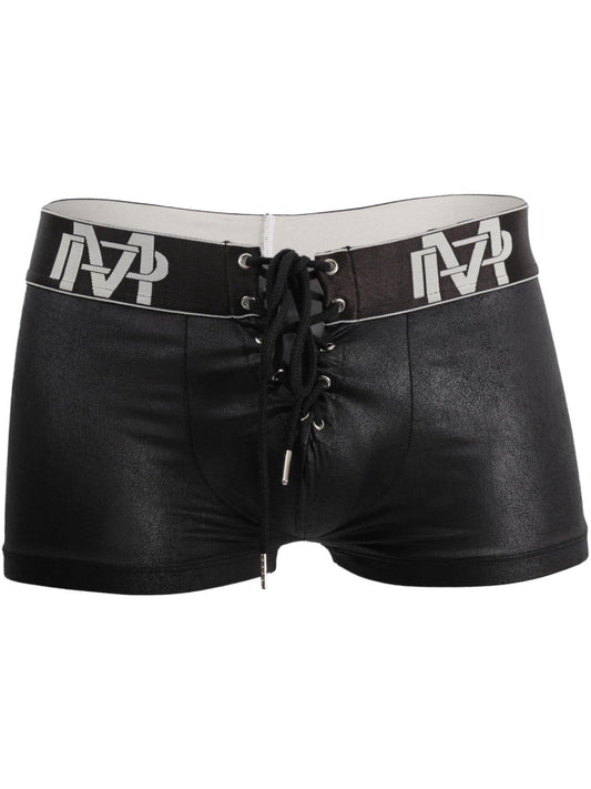 Male Power Black Ice Lace Up Short - Medium - Temptations