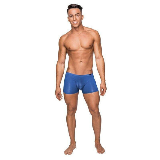 Male Power SLEEK SHORT W/SHEER PBLUESMS006BUXL - Temptations