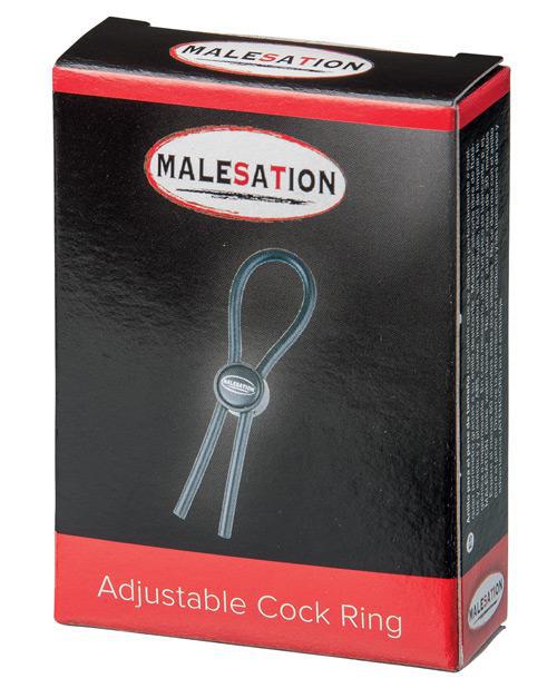 Malesation Adjustable Cockring - Black - Temptations