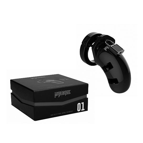 Mancage Model 01 Chastity 3.5'' Cock Cage Black - Temptations