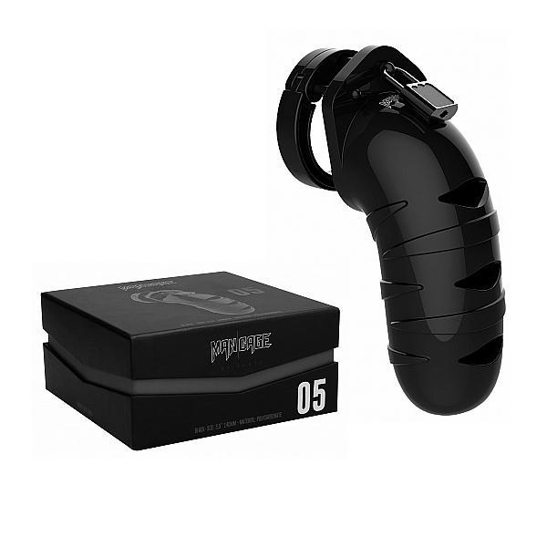 Mancage Model 05 Chastity 5.5'' Cock Cage Black - Temptations