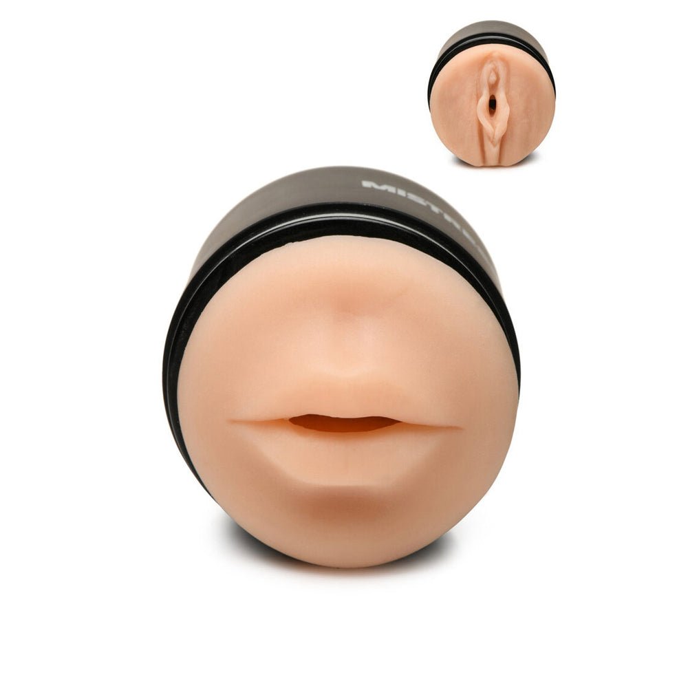 Mistress Double Shot Mini Masturbator Mouth & Pussy Light