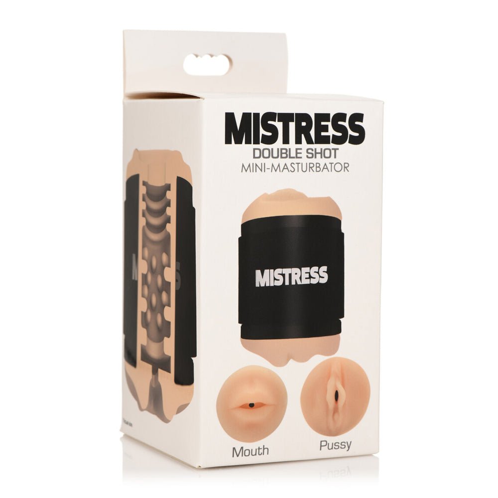 Mistress Double Shot Mini Masturbator Mouth & Pussy Light
