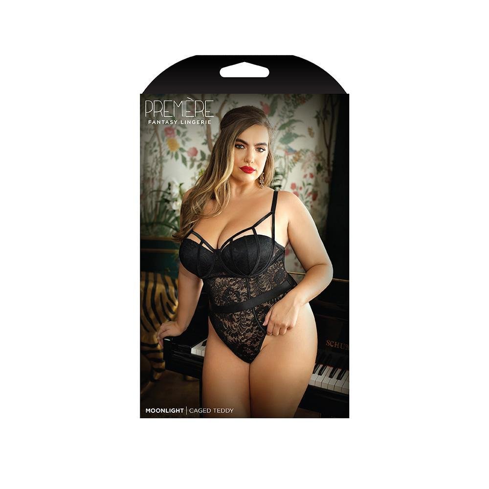 Moonlight Caged Teddy 1X/2X - Temptations