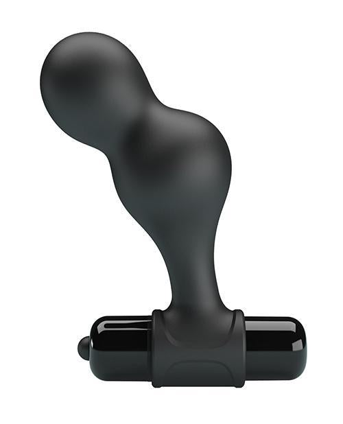 Mr. Play Silicone Anal Vibro Plug - Black - Temptations
