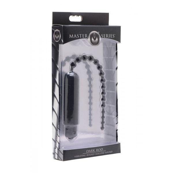 MS Dark Rod Vibrating Beaded Silicone Sound - Temptations