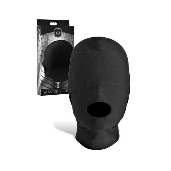 MS Disguise Open Mouth Hood With Padded Blindfold - Temptations