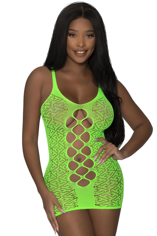 MS Seamless Dress 122 Lime OS - Temptations
