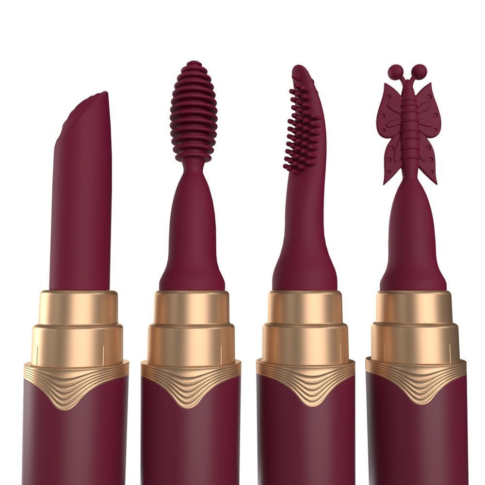 My Secret Premium Rechargeable Vibrating Lipstick Merlot - Temptations