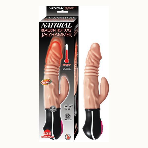 Natural Realskin Hot Cock Jackhammer Flesh - Temptations