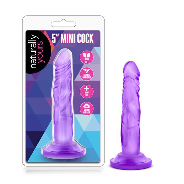 Naturally Yours 5" Mini Cock Purple - Temptations