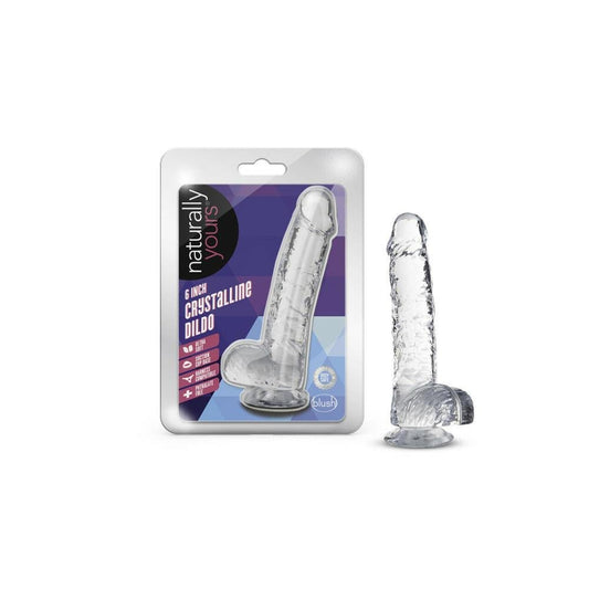 NATURALLY YOURS 6'' CRYSTALLINE DILDO - Temptations