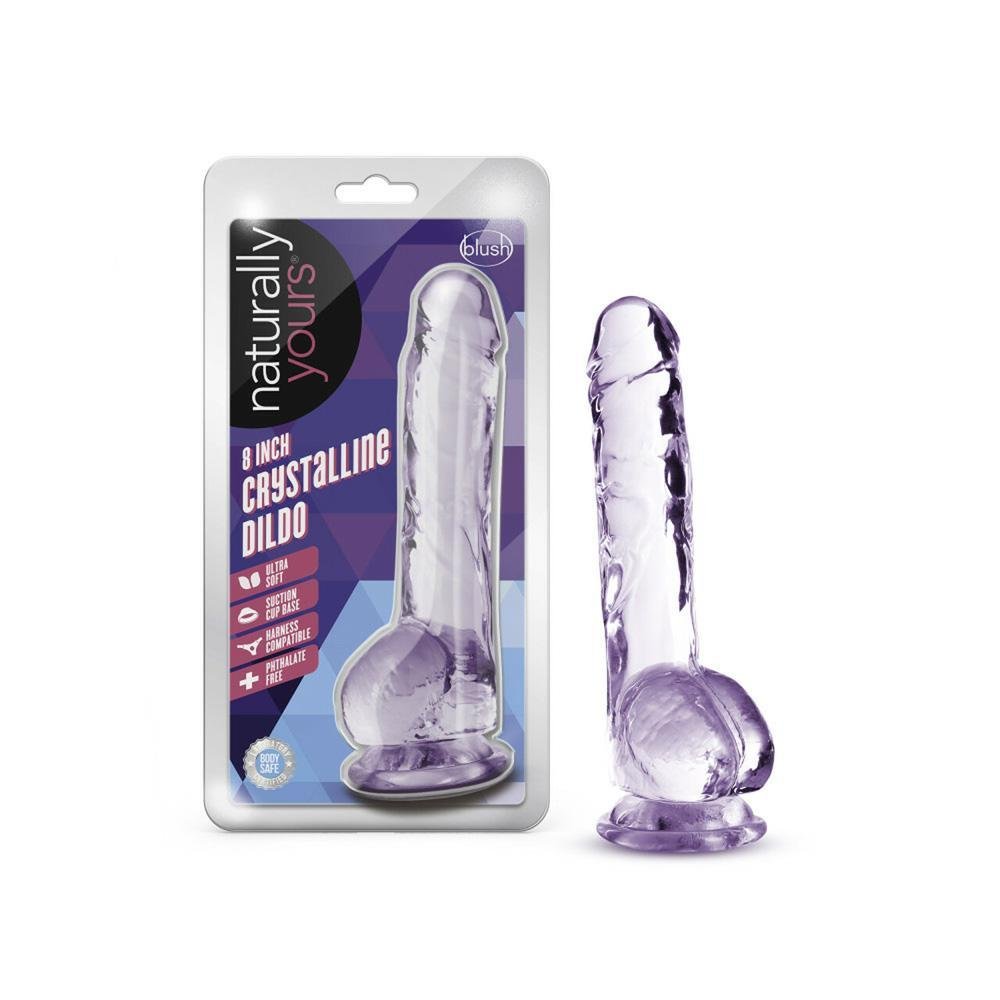 NATURALLY YOURS 8'' CRYSTALLINE DILDO - Temptations