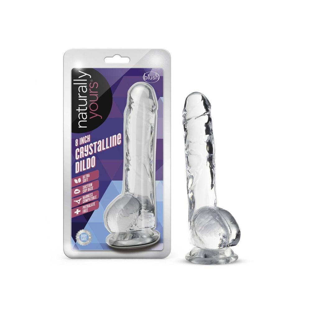NATURALLY YOURS 8'' CRYSTALLINE DILDO - Temptations