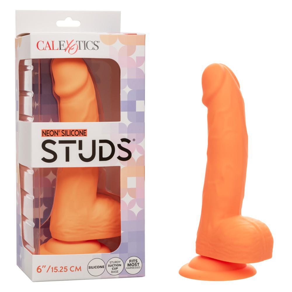 Neon Silicone Studs 6" Orange - Temptations