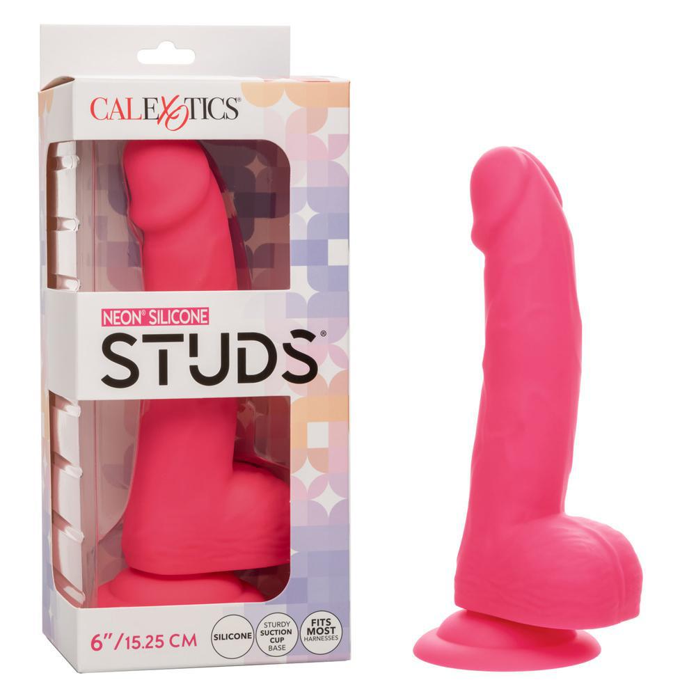 Neon Silicone Studs 6" Pink - Temptations