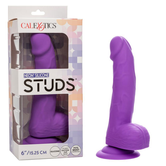 Neon Silicone Studs 6" Purple - Temptations