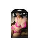 Neon Symphony Bra, Garter Belt & Panty - Temptations