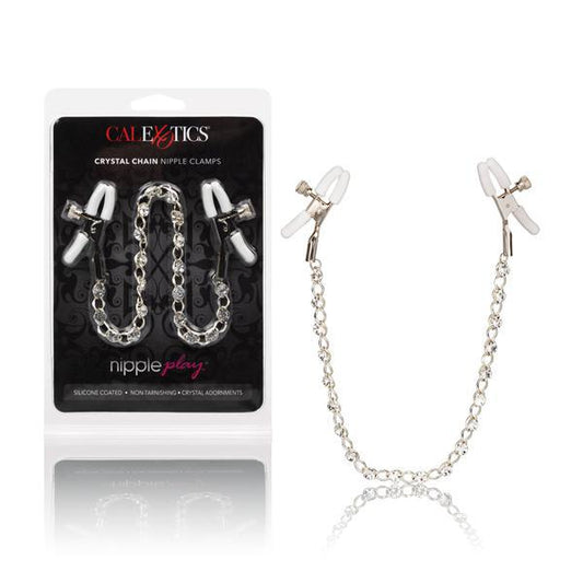 Nipple Play Crystal Chain Nipple Clamps - Temptations