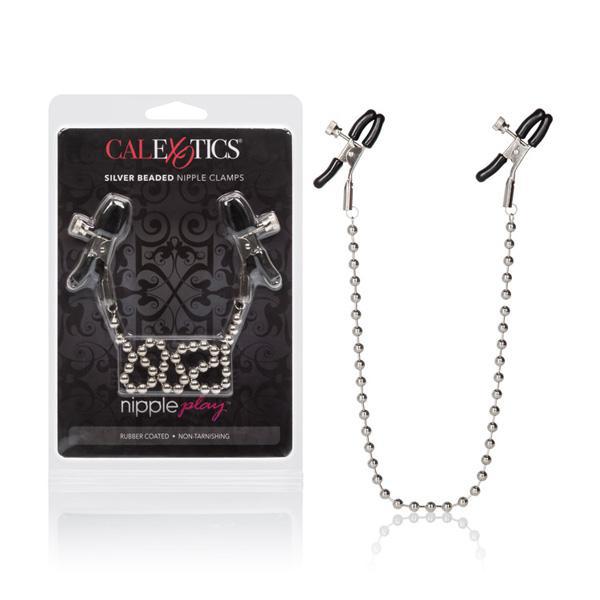 Nipple Play Silver Beaded Nipple Clamps Silver - Temptations