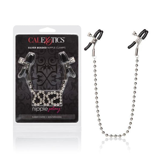 Nipple Play Silver Beaded Nipple Clamps Silver - Temptations