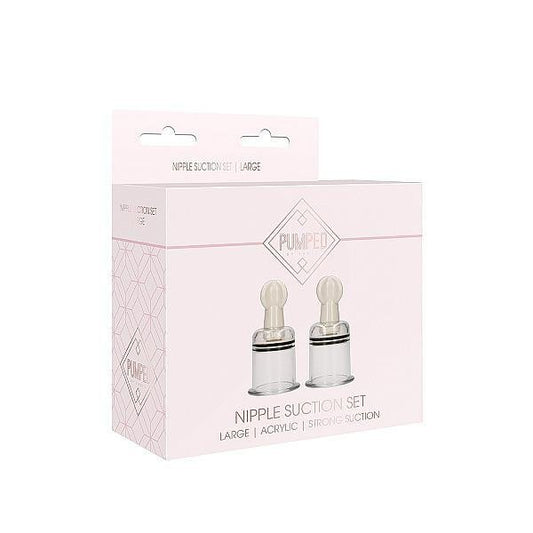 Nipple Suction Set Large Transparent - Temptations