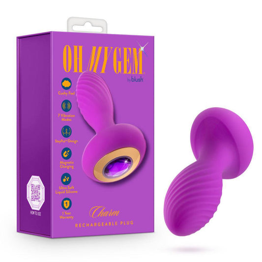 Oh My Gem Charm Plug Amethyst - Temptations