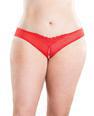 OLL SALE VENISE DETAIL CROTCHLESS THONG WITH PEARLS AND 2066X RD 3X/4X - Temptations