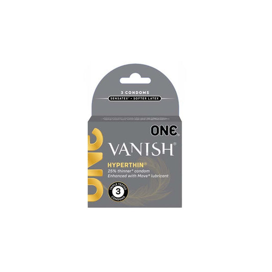 One Vanish Hyperthin Condoms 3 Pack