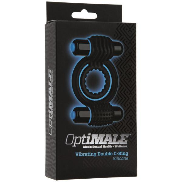 Optimale – Vibrating Double C - Ring Black - Temptations
